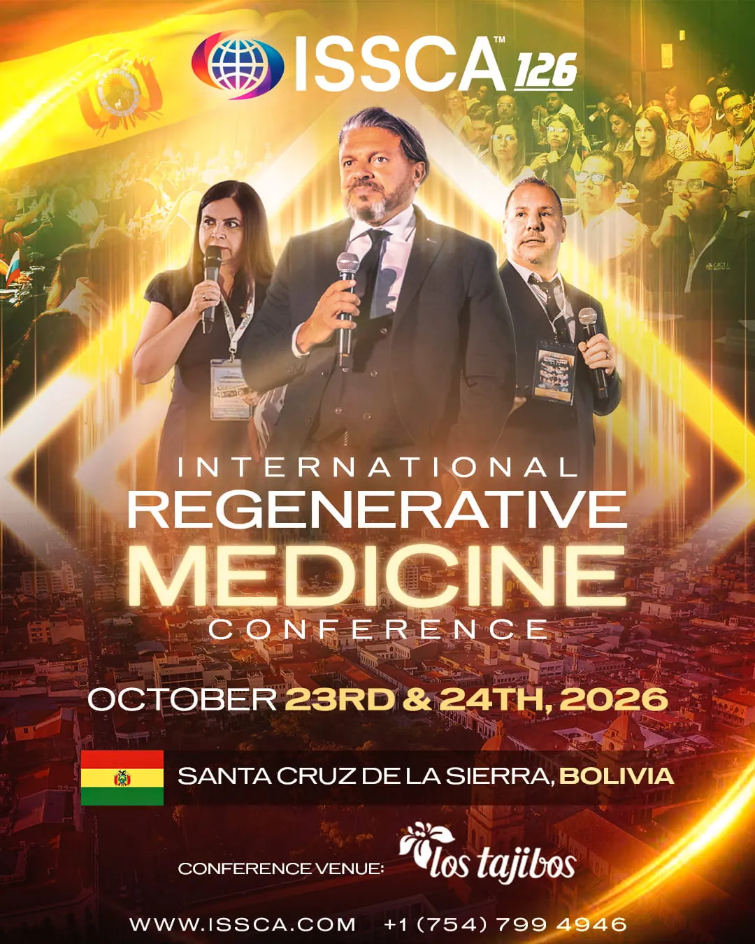 International Regenerative Medicine Conference — Santa Cruz de la Sierra, Bolivia — October 23rd–24th, 2026 — conference venue Los Tajibos