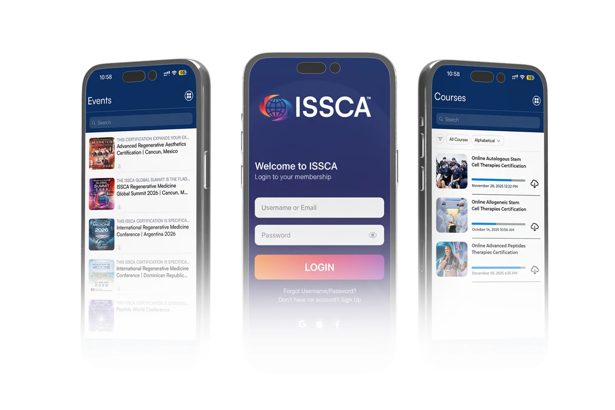ISSCA App Mockup