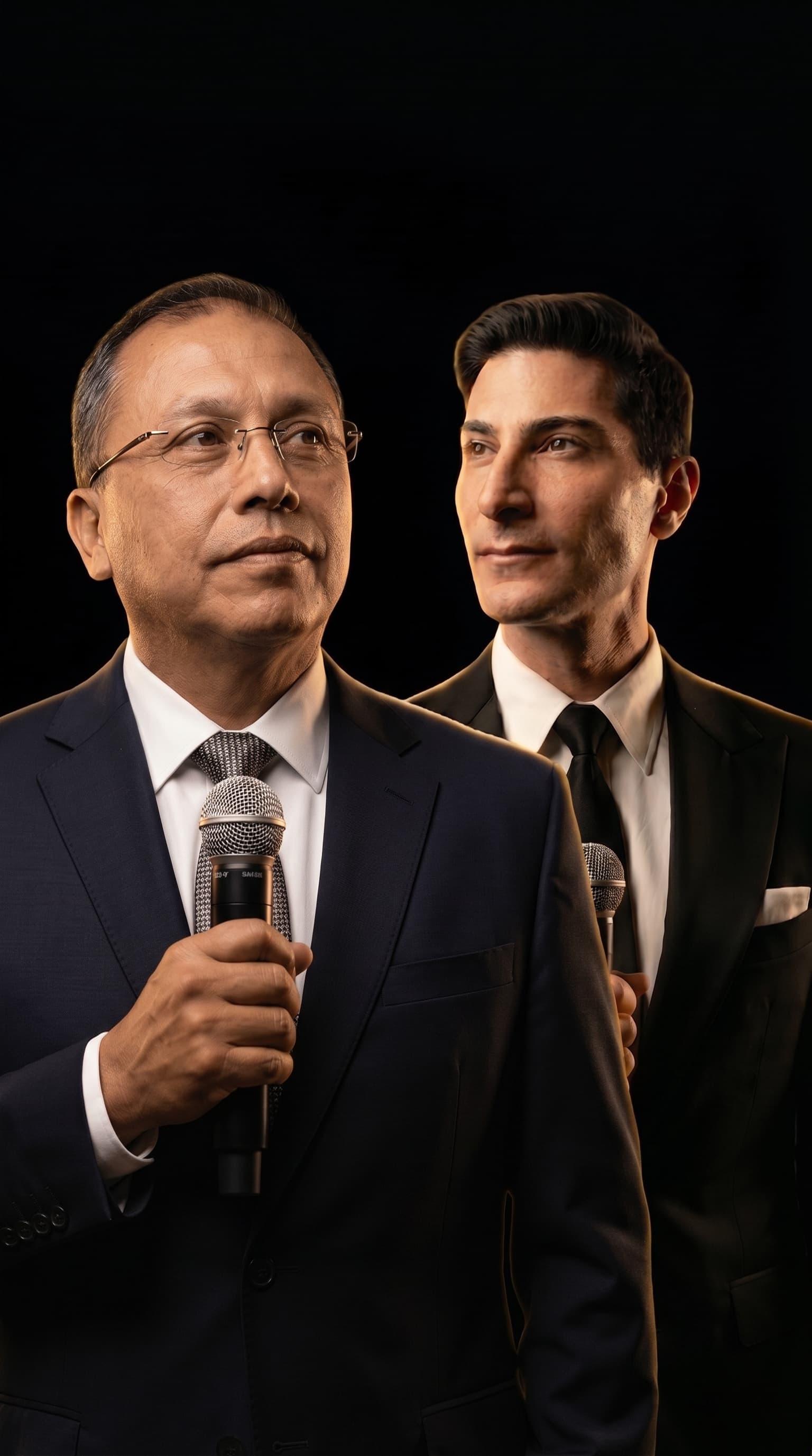 Dr. Prof. Roni Moya and Dr. Gerardo Zumbana — ISSCA faculty