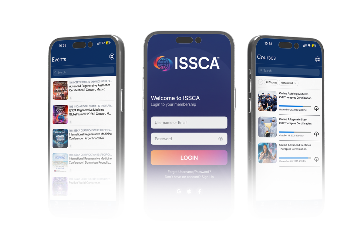 ISSCA App Mockup