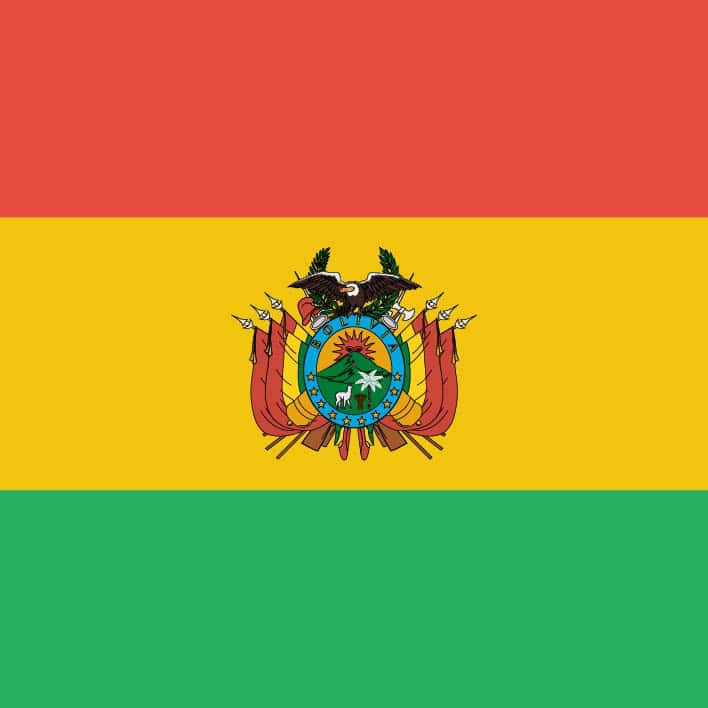 Bolivien-Flagge